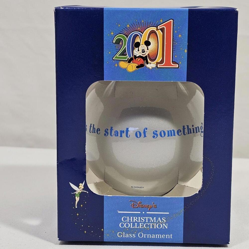 Vintage Disney This Is The Start Of Something Big 2001 Glass Christmas Ornament - Picture 3 of 5